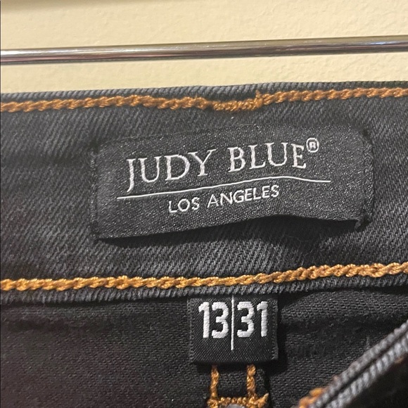 Womens Judy Blue High Waisted Slim Bootcut  Raw Hem Jeans - Picture 5 of 9